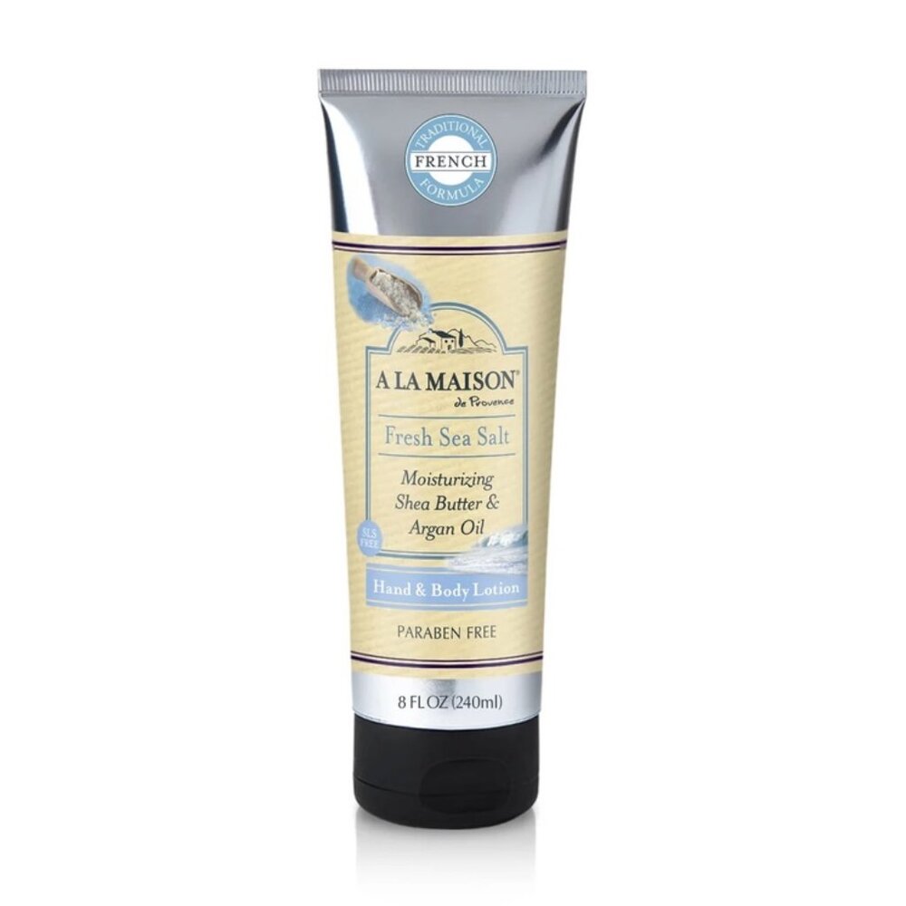 A La Maison 8 oz Fresh Sea Salt Hand & Body Lotion with Shea Butter & Argan Oil